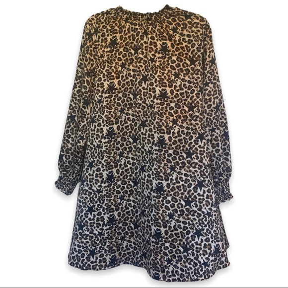 ASOS Curve Leopard + Star Mini Dress - Picture 2 of 7